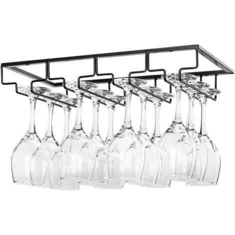 Porte-verres à vin , 4 rangées, noir (1/5)