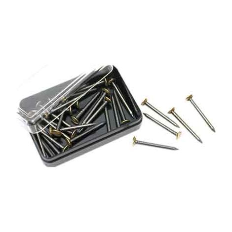 Clavos para ganchos para cuadros 25 mm - blíster de 15 piezas