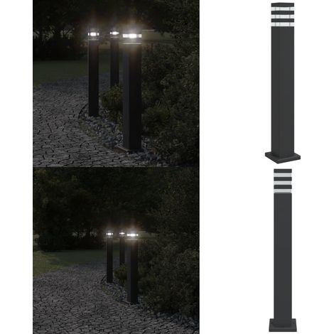 Lampadaire d'extérieur noir 80 cm aluminium - Lampadaire Exterieur - Éclairage Extérieur - Lampe Extérieur - Luminaire Extérieur - Jardin - Home & Living (1/5)