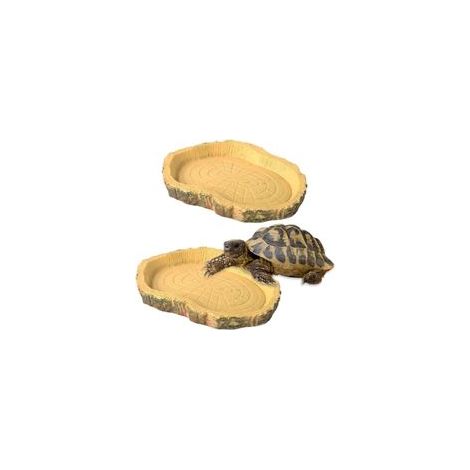 2 Pièces Gamelle Tortue Terrestre, Abreuvoir Tortue Terrestre，Bols à Eau pour Reptiles ，Abreuvoir Tortue Terrestre，Convient Aux Reptiles Et Amphibiens, LéZards, nouilles, Geckos, Tortues, Etc