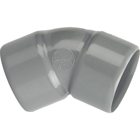 Raccord coude PVC Wavin 3026068 angle 45° double femelle (1/2)