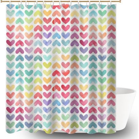 Voile de douche fluide en polyester 180x180 fluide bâche de douche pour mur irrégulier (1/5)