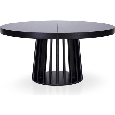Table de Repas Extensible "Laize" 150-300cm Noir