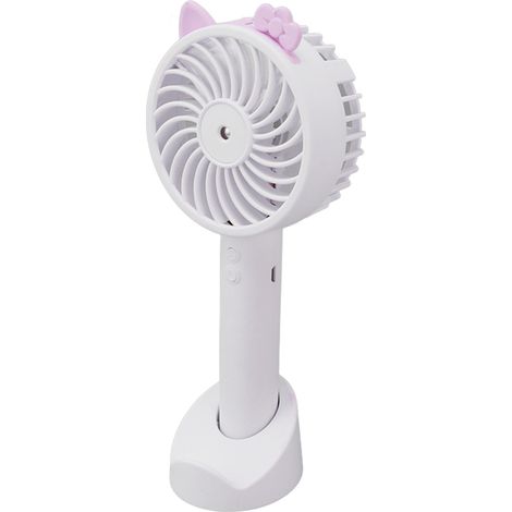 Ventilateur portable USB multifonction 2 en 1, ventilation puissante, 3 vitesses réglables, ultra silencieux, mini ventilateur portable avec brume rafraîchissante