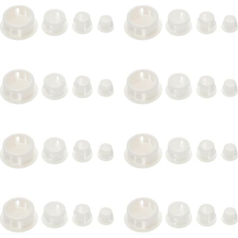 Stück transparente Kunststoff Schraubkappen Größen 6 22 mm