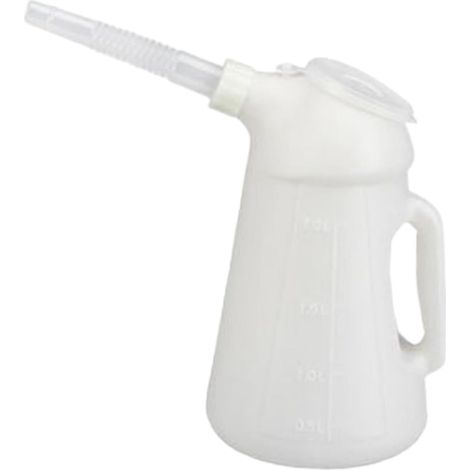 Bidon doseur pour moteur avec bec verseur, récipient de mesure durable (1/5)