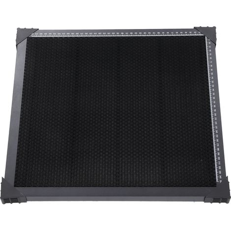 La table de travail en nid d'abeille d'acier pour machines de découpe et de gravure laser est dotée d'une plaque en aluminium réfléchissant la lumière pour une dissipation rapide de la chaleur et une (1/5)