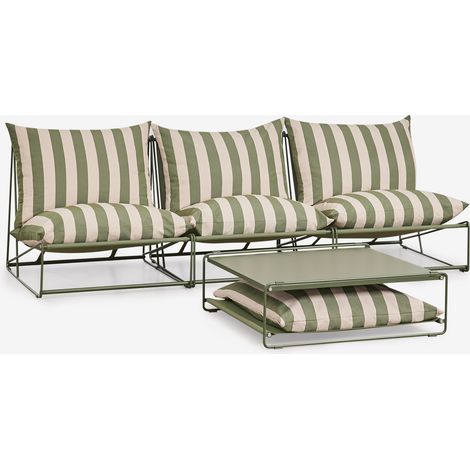 Conjunto de jardín con sofá modular de 3 piezas y mesa auxiliar convertible Amaro SKLUM        (1/5)
