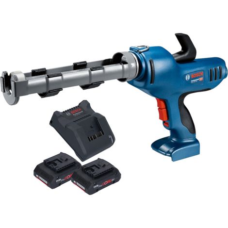 Bosch GCG 18V-310 Professional Akku Kartuschenpresse 18 V 310 ml 3,5 kN + 2x ProCORE Akku 4,0 Ah + Ladegerät