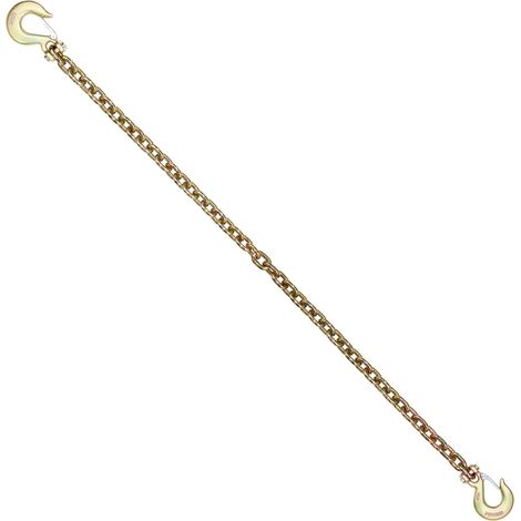 Mophorn Catena di Traino con Ganci a Forcella 2 Pezzi Catene di Trasporto G80 10 mm x 316 cm, Carico Catena per Tronchi 3,22 Tonnellate, per Fissaggio di Attrezzature per Carro Attrezzi (1/5)