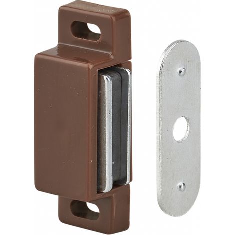 THIRARD - Loqueteau magnétique force 2 - max 4kg, pour porte d'ameublement, marron - THIRARD