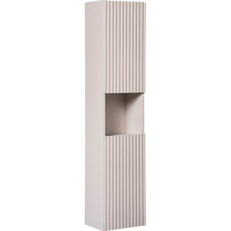 Meuble colonne de salle de bain à suspendre NOVA cachemire 30 X 140 cm (1/5)