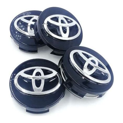 Toyota 4x62mm Radnabenkappen mit schwarzem Logo