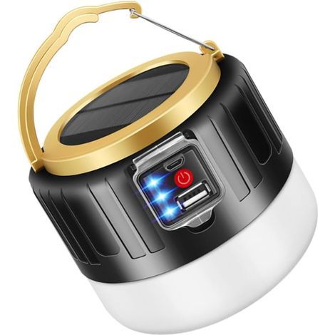 USB Rechargeable Solar Camping Lamp, Waterproof Portable Lantern for Camping and Daily Use [Energy Class A+] (1/5)