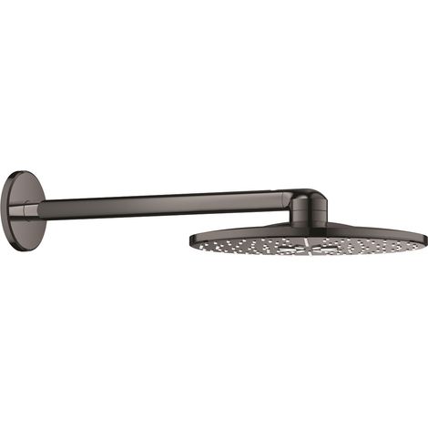 Grohe Rainshower Smartactive 310 Brauseset mit Rundkopf und 430mm Arm, 2-strahlig, Hard graphite (26475A00)