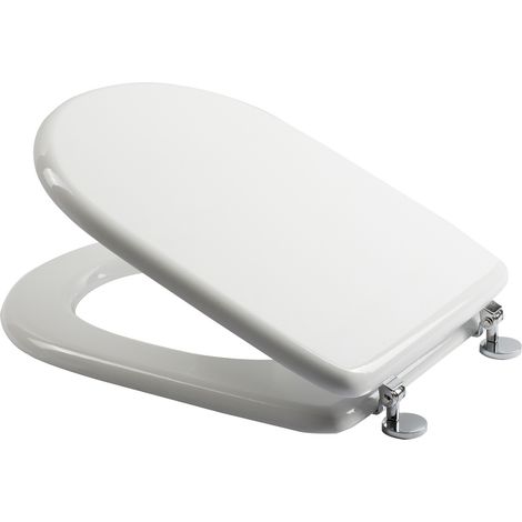 Wc-Sitz weiss Toilettendeckel aus mdf mit Deckel mod. Aretusa Fit (1/2)