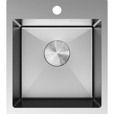 Mexen Solix lavello in acciaio inox a 1 vasca 400 x 450 mm, inox - 6401401000-01 (1/5)
