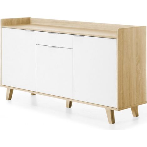 TOPKIT | Buffet avec 3 portes et 1 tiroir 2176 | Buffet Buffet | Buffet de salle à manger | chêne blanc (1/5)