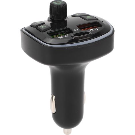 Bluetooth-Autosender mit 2 USB-Anschlüssen, 4,8-A-Freisprecheinrichtung, Schnellladefunktion, MP3-Radio und Audioempfänger (1/5)