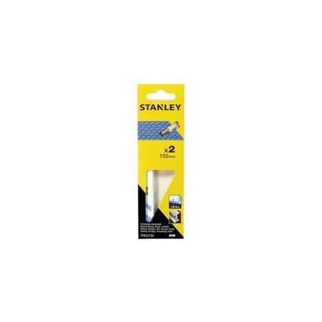 SET 2 LAME PER SEGHE A GATTUCCIO PER METALLO- - mm.152x4.0 sgrosso (STA22172) - 1 blister STANLEY
