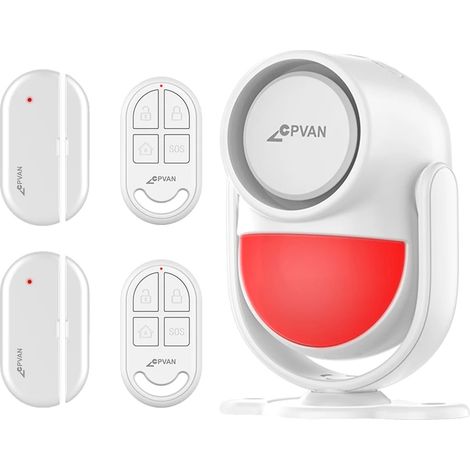 Detector de movimiento, funcionamiento inalámbrico, tecnología infrarroja, Kit A Blanco (1/2)