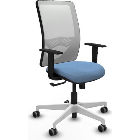 Chaise de bureau piqueras y crespo Zulema blanc maille ergonomique (1/2)