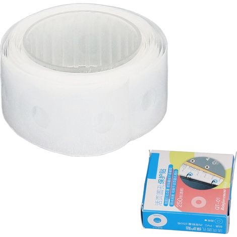 Selbstklebende Lochverstärkungen zum Selbermachen – Wasserdichte, transparente PVC-Verstärkungsetiketten