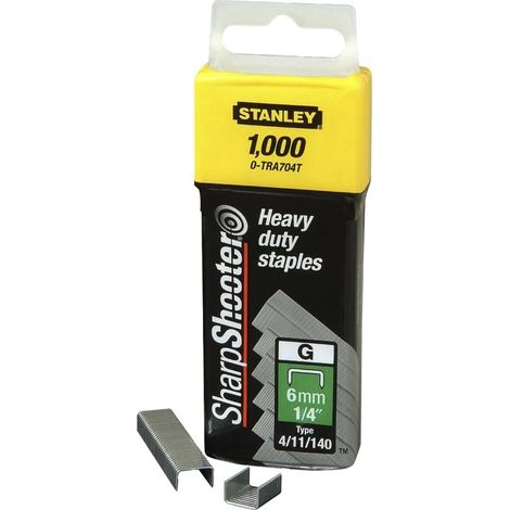 Stanley Graffette tipo G argento 6 mm scatola 5000 pz