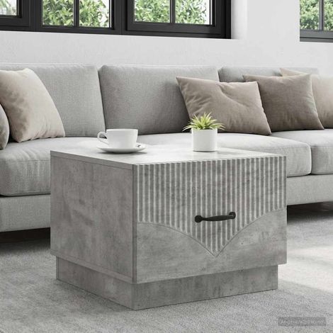 vidaXL Coffee Table Concrete Grey 49 x 50 x 37 cm Engineered Wood (1/5)