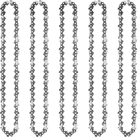 5 Chaînes de Tronçonneuses 16 Pouces/40cm, 3/8" LP 1,1 mm 56 Maillons,Chaîne de Rechange Pour Diverses Tronçonneuses électriques,Accessoires de Rechange Pour Arbre de Jardin,Agriculture,Coupe