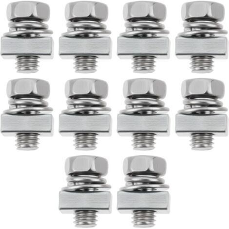 Store Lot de 20 écrous carrés de fixation de batterie pour tondeuse à gazon M5 x 10 mm Compatible avec Ariens Compatible avec MTD (1/5)
