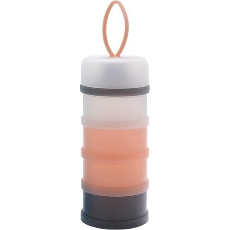 Réservoir de stockage de lait en poudre portable à 4 couches pour bébé (rose)