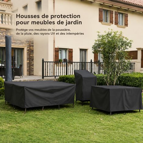 Housse de protection pour mobilier de jardin en tissu Oxford noir 240 × 140 × 110 cm noir 240 140 110cm 30 × 25 × 5 cm 1 kg – Livraison gratuite (1/5)