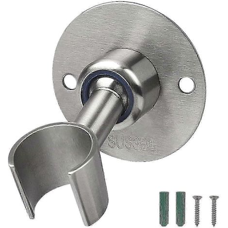 Support de douche en acier inoxydable, durable, réglable, compatible avec les tuyaux de 22,5 mm - 2 pièces 2025 (1/5)