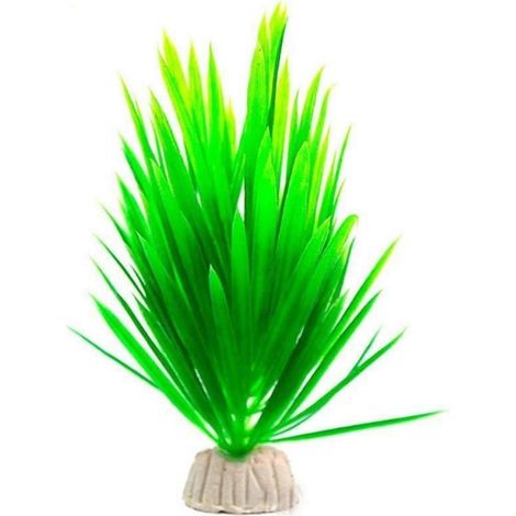 TrAdE Shop Traesio - Pianta Piantina Artificiale Per Acquario Piante Finte Plastica Verde A Punta - (1/5)
