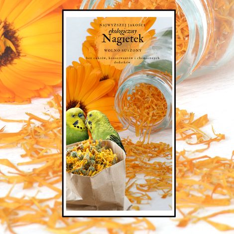 Cibo Premium per pappagalli - Fiori di calendula - Calendula per tutti i pappagalli 25 g (1/4)