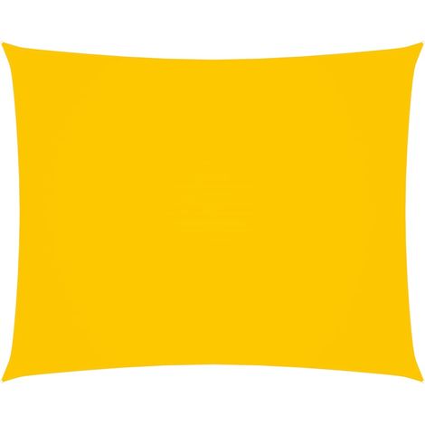 Parasol de vela de tela oxford rectangular 25 x 4 m amarillo 020009567