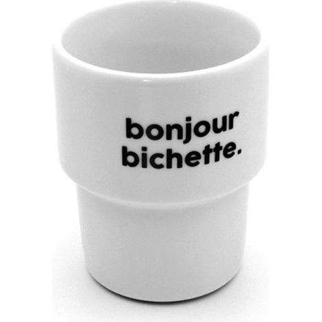Tasse - FÉLICIE AUSSI PARIS - Félicie Aussi - Weiß - Keramik - Zylindrisch