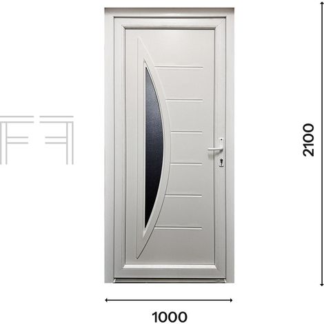 Portoncino d'ingresso in Pvc M.5 - 1000 x 210 APERTURA TIRARE A SINISTRA VISTA INTERNA (1/3)