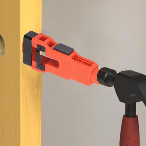Le kit d'outils pour mortaiser les verrous de porte permet d'enlever la matière et d'installer les verrous. Il convient aux portes de 44,5 mm ou 35 mm d'épaisseur. (1/5)