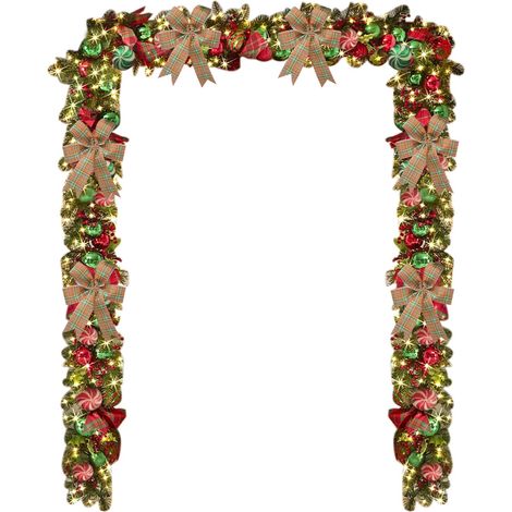 Guirlande Porte - Couronne De Noël En Branches Séchées Et Vigne Artificielle - Pour Décoration Intérieure Et Extérieure - Diamètre 35 Cm - 1 Pièce (1/5)