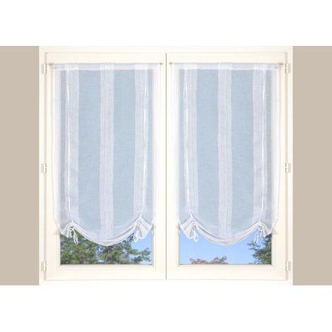 Atout Ciel Coppia di tapparelle passapasta, 60 x 140 cm, colore: Bianco pronto da posare