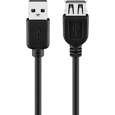 prolunga usb 2.0 da spina a presa nero 1,8 mt (1/2)