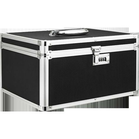 Combination Lock Box - 370300200mm Safes for Money, Documents and Medicines - Black NeB1GfQLF (1/5)