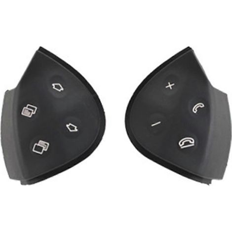 Auto-Lenkschalter-Steuerknopf-Zierabdeckung für E-Klasse W211 E320 E350 E550 2003–2006, Schwarz (1/5)