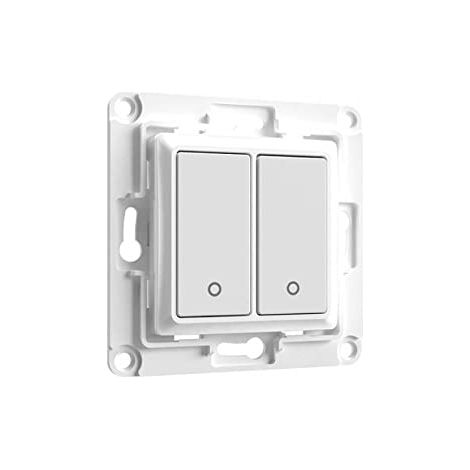 Shelly – Interrupteur mural 2'' 2 voies blanc – Prise connectée – Compatible avec systèmes domotiques – Installation facile (1/7)
