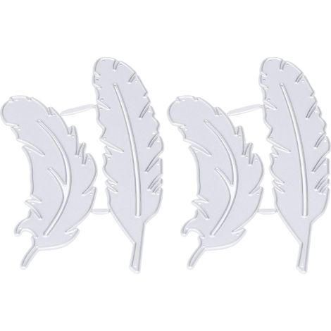 Emporte-pièces métalliques en forme de plume pour scrapbooking et découpe de papier créatif (1/5)