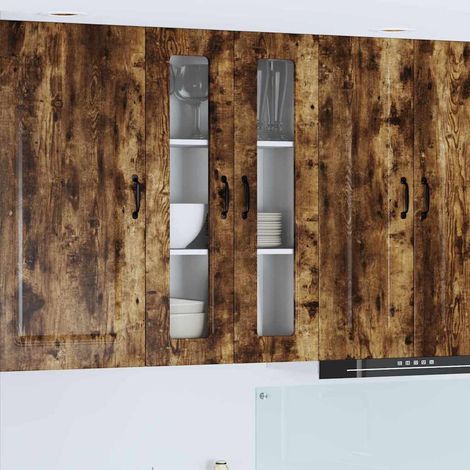 vidaXL Pannello lavastoviglie Kalmar Rovere fumé 60 x 31 x 100 cm