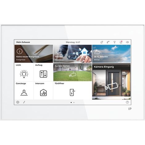 Busch-Jaeger IP Touch Lite 7", LAN + Wi-Fi, weiß (H8249-1W-03), 2TMA130050W0069