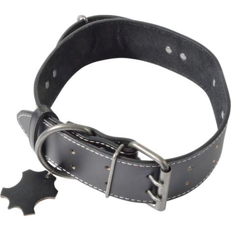 Collier Pour Chien 2XL "Cuir" 70cm Noir (1/4)